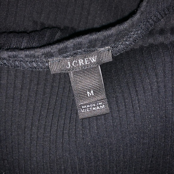 Jcrew black ribbed long sleeve with Bell Wrists MD - Picture 2 of 3